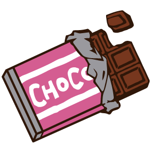 チョコレートのイラスト画像 板チョコ Photom