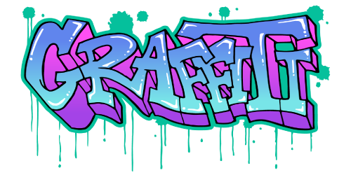 グラフィティ (graffiti) のロゴデザイン・イラスト